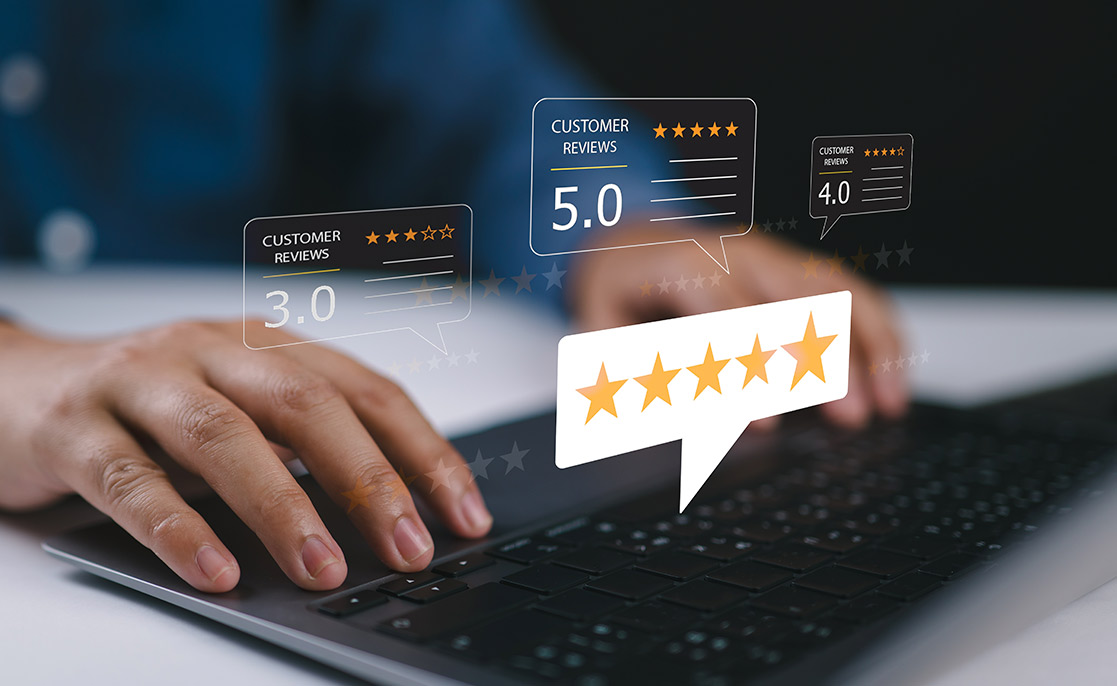 Reviews and five stars comments online. 